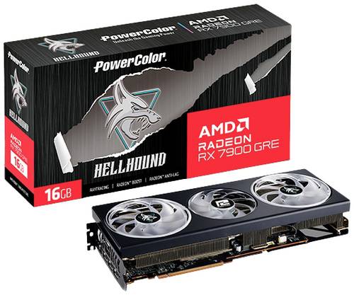 Powercolor Grafikkarte AMD Radeon RX 7900 GRE Hellhound 16GB GDDR6-RAM PCIe x16 HDMI®, DisplayPort von Powercolor