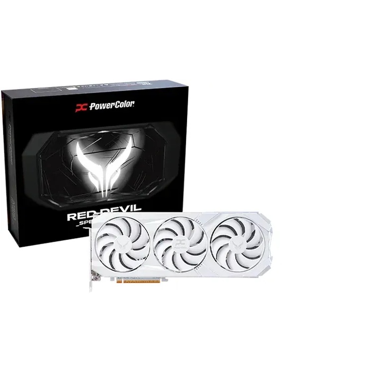 Powercolor Radeon RX 9070XT Red Devil Spectral White OC - 16GB GDDR6, 1x HDMI, 3x DP Powercolor Radeon RX 9070XT Red Devil Spectral White OC - 16GB GDDR6, 1x HDMI, 3x DP von Powercolor