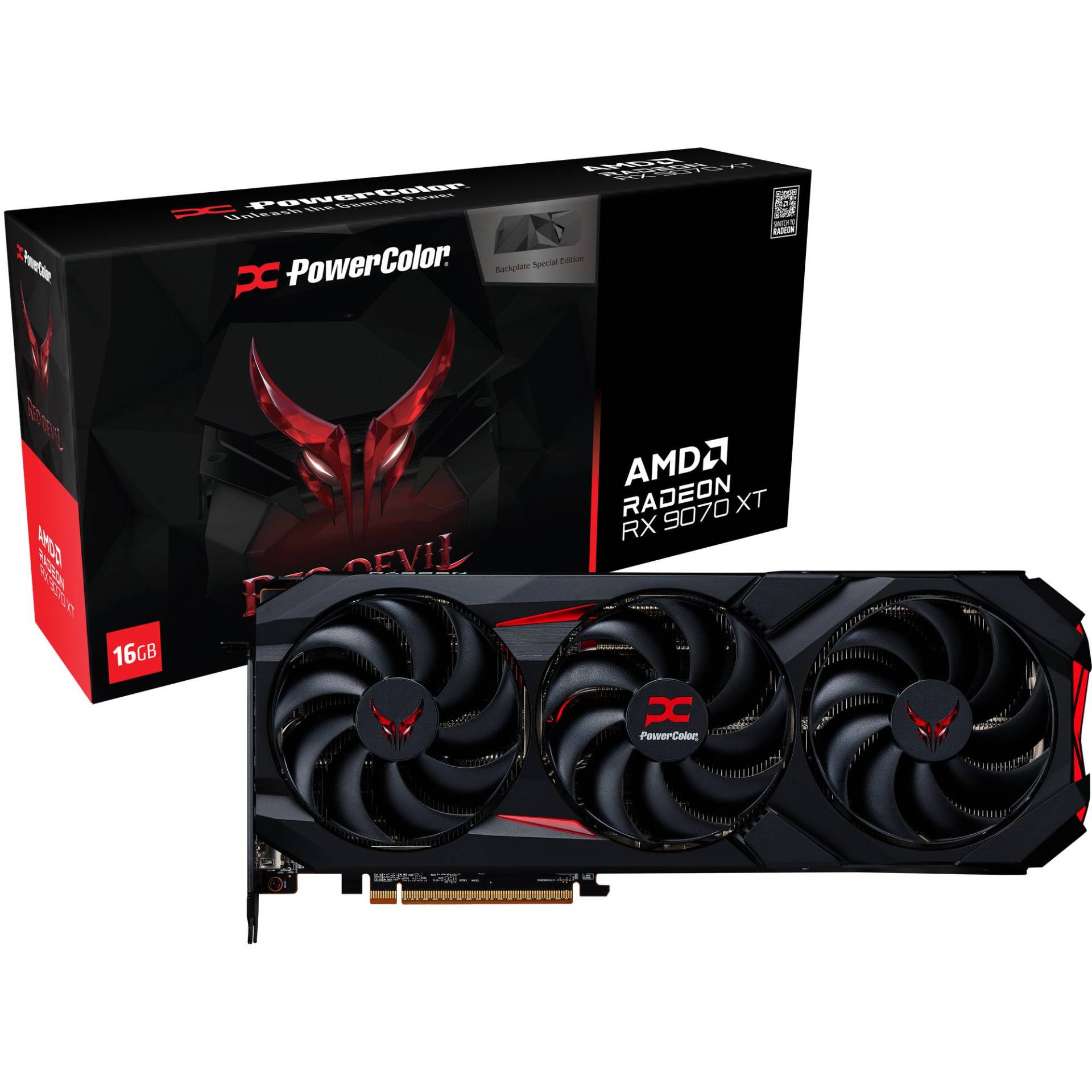 Radeon RX 9070 XT Red Devil 16GB OC Special Edition, Grafikkarte Radeon RX 9070 XT Red Devil 16GB OC Special Edition, Grafikkarte von Powercolor