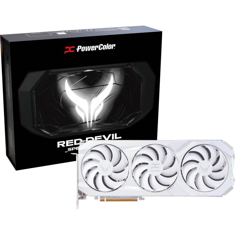 Radeon RX 9070 XT Red Devil 16GB OC WHITE, Grafikkarte von Powercolor