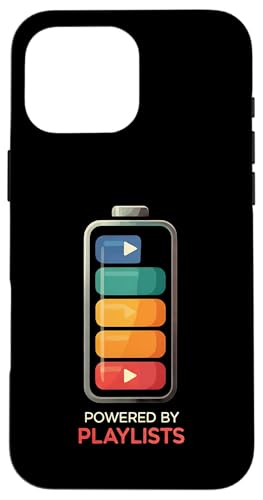 Music Lover Powered By Playlists Battery Charge Design Hülle für iPhone 16 Pro Max Music Lover Powered By Playlists Battery Charge Design Hülle für iPhone 16 Pro Max von Powered By Playlists Apparel