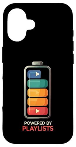 Music Lover Powered By Playlists Battery Charge Design Hülle für iPhone 16 Music Lover Powered By Playlists Battery Charge Design Hülle für iPhone 16 von Powered By Playlists Apparel