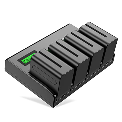 Powerextra LCD 4-Fach Ladegerät mit 4 Stück Ersatzakku für NP-F970 NP-F960 NP-F950 NP-F930 passend zu CCD-TR Series/CCD-TRV Series/DCR-TR Series/DCS-CD/MVC-FD Series usw. Powerextra LCD 4-Fach Ladegerät mit 4 Stück Ersatzakku für NP-F970 NP-F960 NP-F950 NP-F930 passend zu CCD-TR Series/CCD-TRV Series/DCR-TR Series/DCS-CD/MVC-FD Series usw. von Powerextra