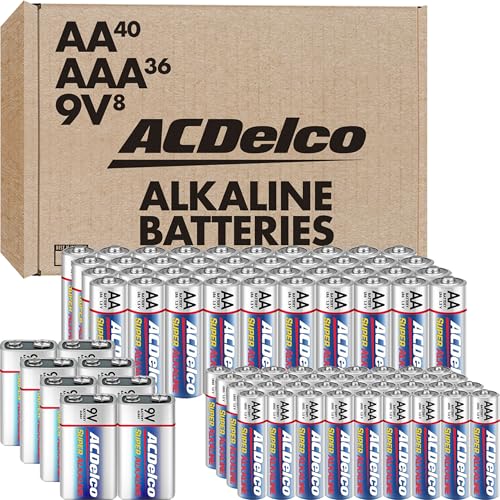 ACDelco AA, AAA, 9 Volt Kombipack, 40-AA, 36 AAA, 8 9V Batterien, Alkaline Batterien ACDelco AA, AAA, 9 Volt Kombipack, 40-AA, 36 AAA, 8 9V Batterien, Alkaline Batterien von Powermax