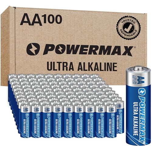 Powermax 100 AA-Batterien, Ultra-langlebige Alkaline-Batterie, 10 Jahre Haltbarkeit, wiederverschließbare Verpackung Powermax 100 AA-Batterien, Ultra-langlebige Alkaline-Batterie, 10 Jahre Haltbarkeit, wiederverschließbare Verpackung von Powermax