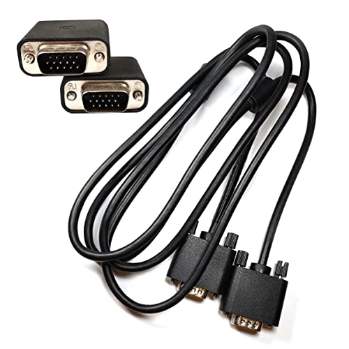 Videokabel 1,5 m / 5 Füße VGA auf VGA Stecker VGA Kabel Adapter für Computer PC Laptop Monitor Projektor VGA Port von Powersell srls