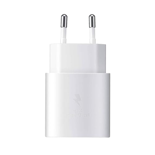 25W USB C Ladegerät Schnellladegerät für Samsung Galaxy S25 S24 S23 S22 S21 S20 FE, A56 A55 A54 A53 A52 A51 A36 A35 A34 A16 A15 A14 A05s A04s, Z Fold 5/6, Z Flip 6/5 M53 M33 Tablet Netzteil USB C Weiß von Powersky