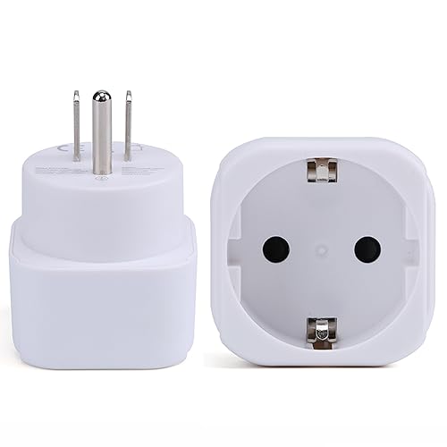 Powersky Reiseadapter Adapter Amerika, EU auf US, Reisestecker Deutschland stecker, für USA Kanada Mexiko Thailand Jamaika Brasilien Wand Steckdosen Steckdosenadapter von Powersky