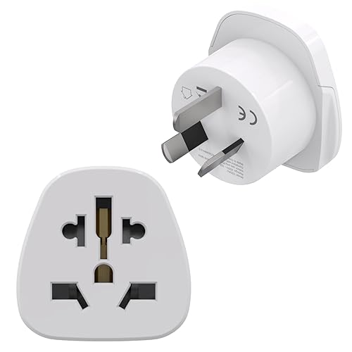 Powersky Universal Adapter auf Australien Stecker Schutzkontaktbuchsen （z. B. UK USA Deutschland Schweiz Kanada Mexiko Thailand Jamaika Brasilien usw） Reisestecker Reiseadapter Steckdosenadapter von Powersky