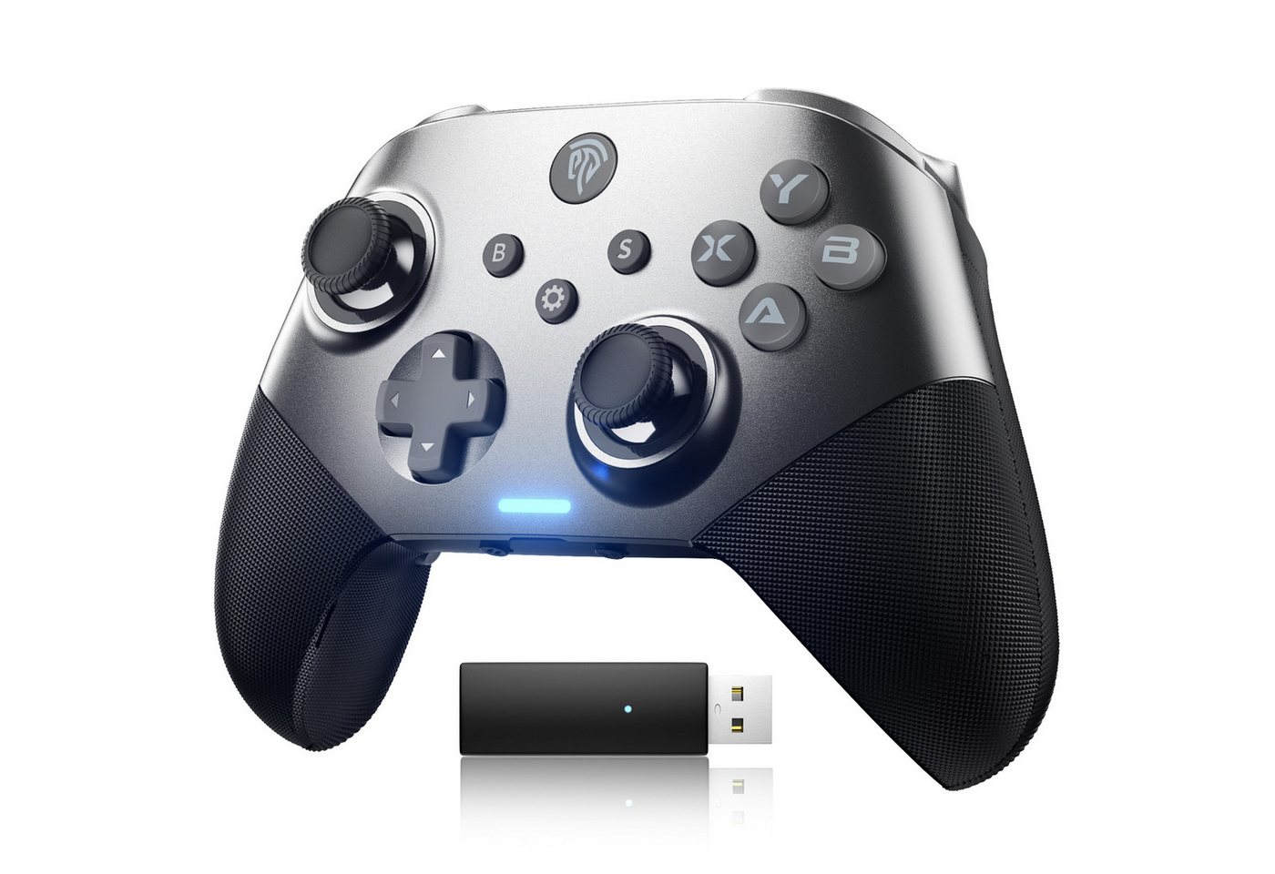 Powerwill Wireless Gamepad, mit Hall Triggers und Joysticks Gaming Controller PlayStation-Controller (für Computer, Laptop, PS3, Android TV, Nintendo Switch und Tesla, Bluetooth Wireless Controller mit mechanischen Tasten) von Powerwill