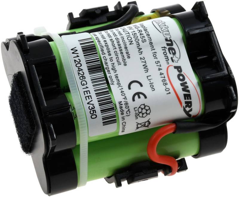 Powery Akku für Mähroboter Gardena Typ 574 47 68-01 Akku 1500 mAh (18 V) von Powery