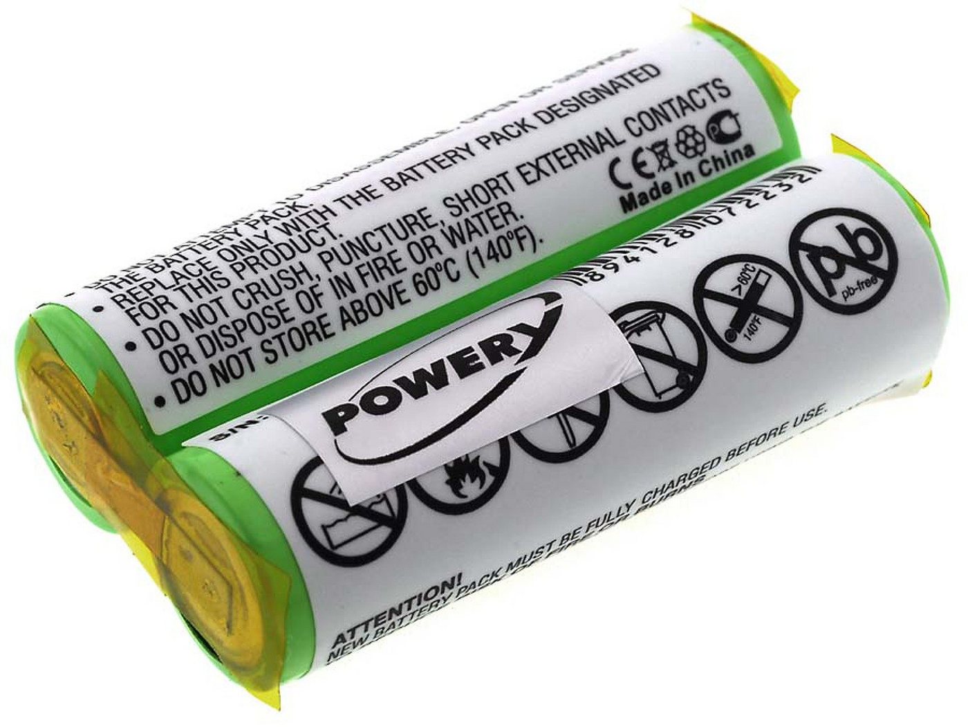 Powery Akku 2000 mAh (2.4 V) von Powery