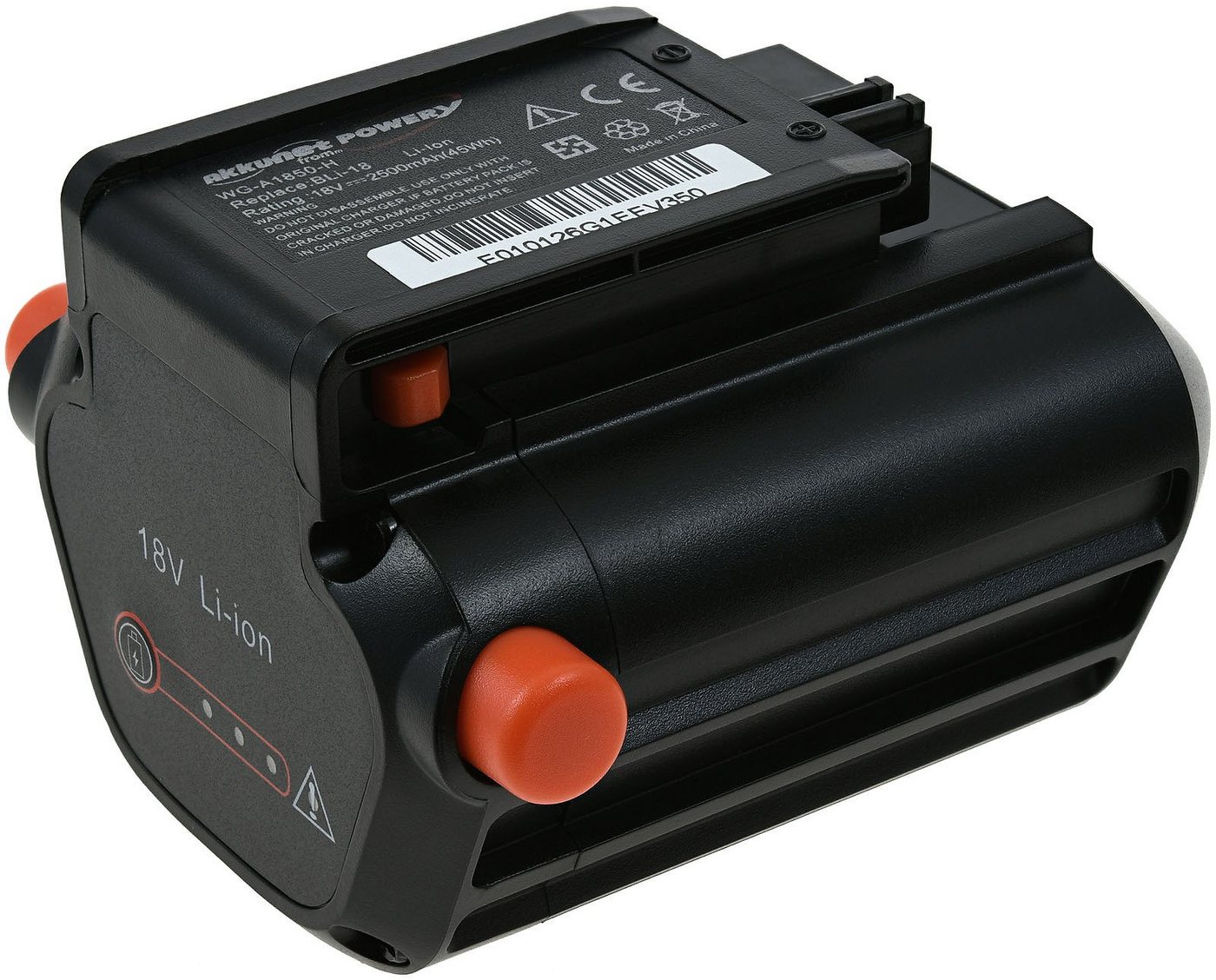 Powery Powerakku für Gras-und Strauchschere Gardena ComfortCut Akku 2500 mAh (18 V) von Powery