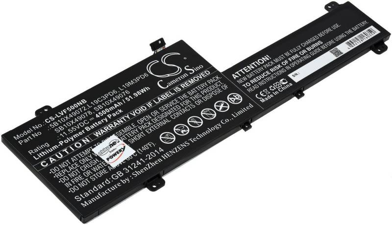 Powery Akku f. Lenovo Flex 5-14IIL05 81X10024AU Laptop-Akku 4500 mAh (11.55 V) von Powery