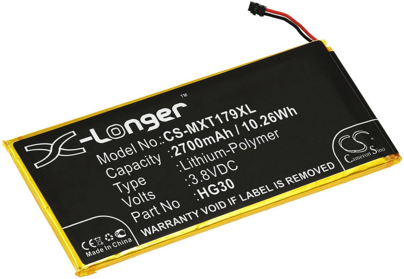 Powery Akku f. Motorola XT1794 Smartphone-Akku 2700 mAh (3.8 V) von Powery