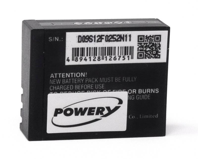 Powery Akku für Activeon CX Kamera-Akku 600 mAh (3.7 V) von Powery