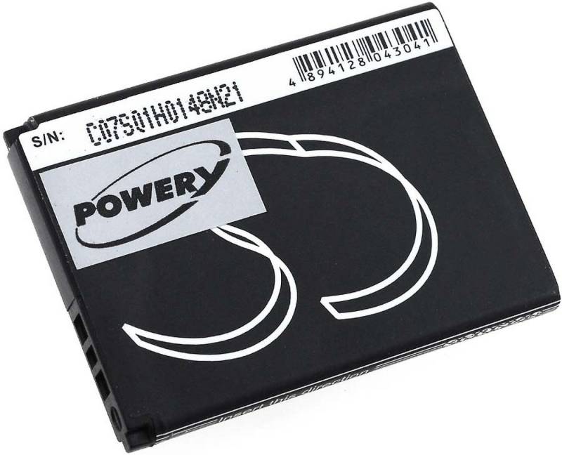 Powery Akku für Alcatel Typ CAB30B4000C1 Handy-Akku 600 mAh (3.7 V) von Powery
