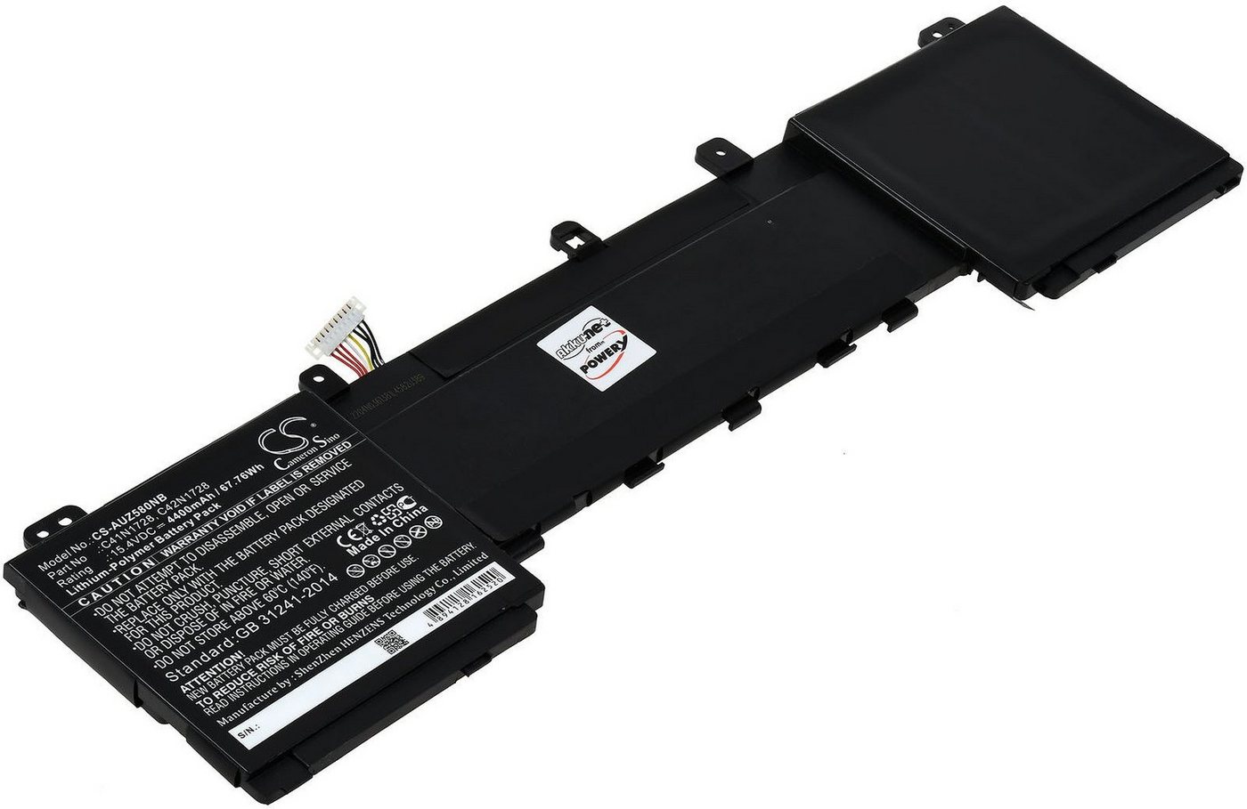 Powery Akku für Asus ZenBook Pro 15 UX580GD-BN008T Laptop-Akku 4400 mAh (15.4 V) von Powery