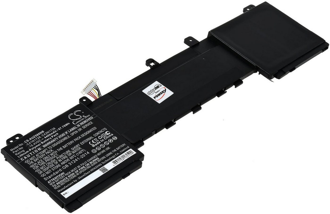 Powery Akku für Asus ZenBook Pro 15 UX580GE-BN085T Laptop-Akku 4400 mAh (15.4 V) von Powery