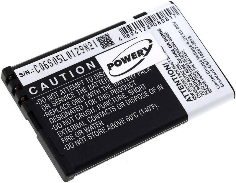Powery Akku für Beafon S200 Handy-Akku 1100 mAh (3.7 V) von Powery