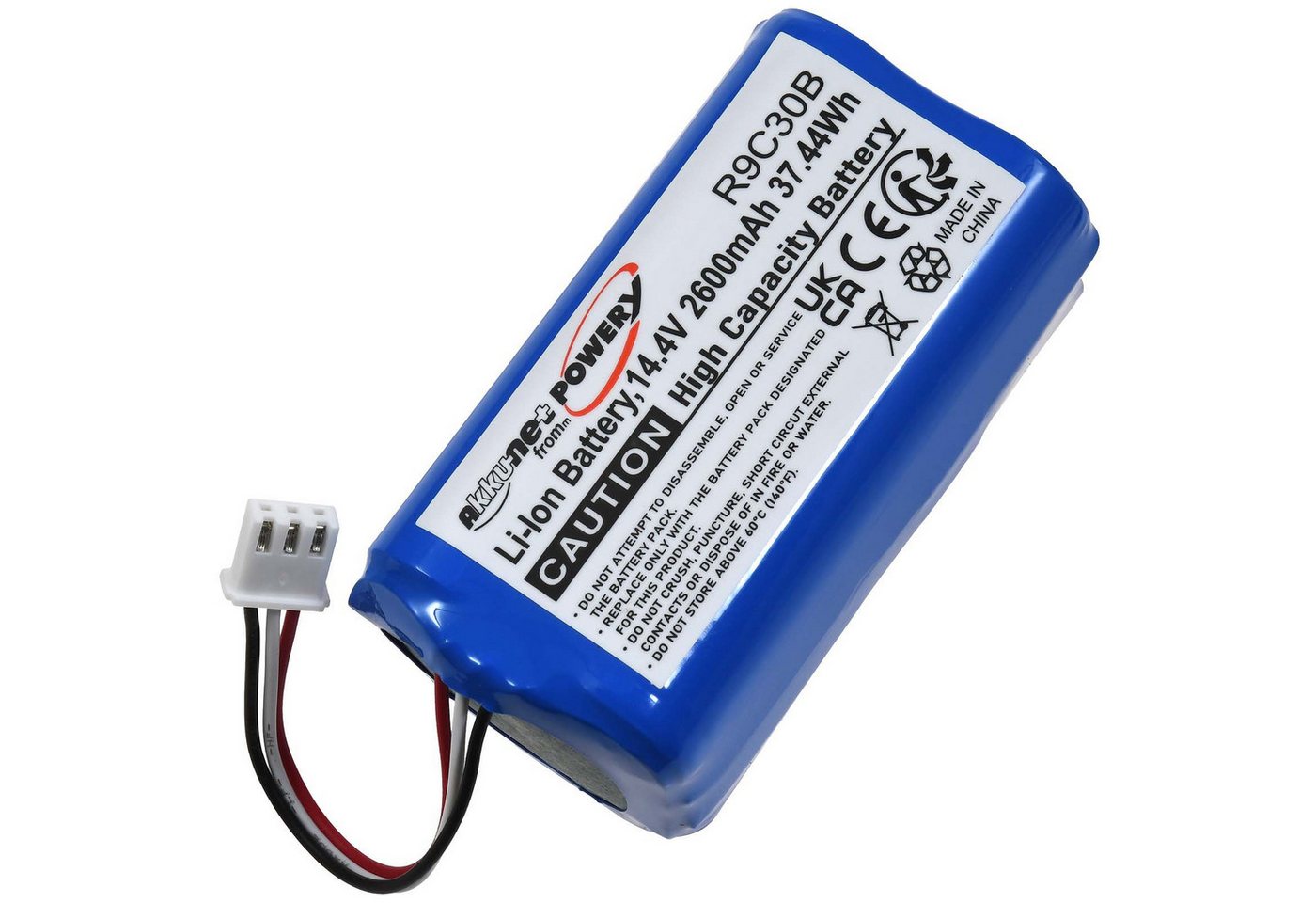 Powery Akku für Blaupunkt BPK-VCBB1XB Staubsauger-Akku 2600 mAh (14.4 V) von Powery