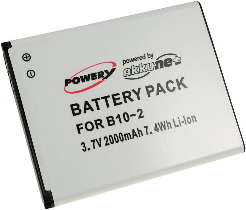 Powery Akku für Caterpillar CAT Typ B10-2 Handy-Akku 2000 mAh (3.7 V) von Powery