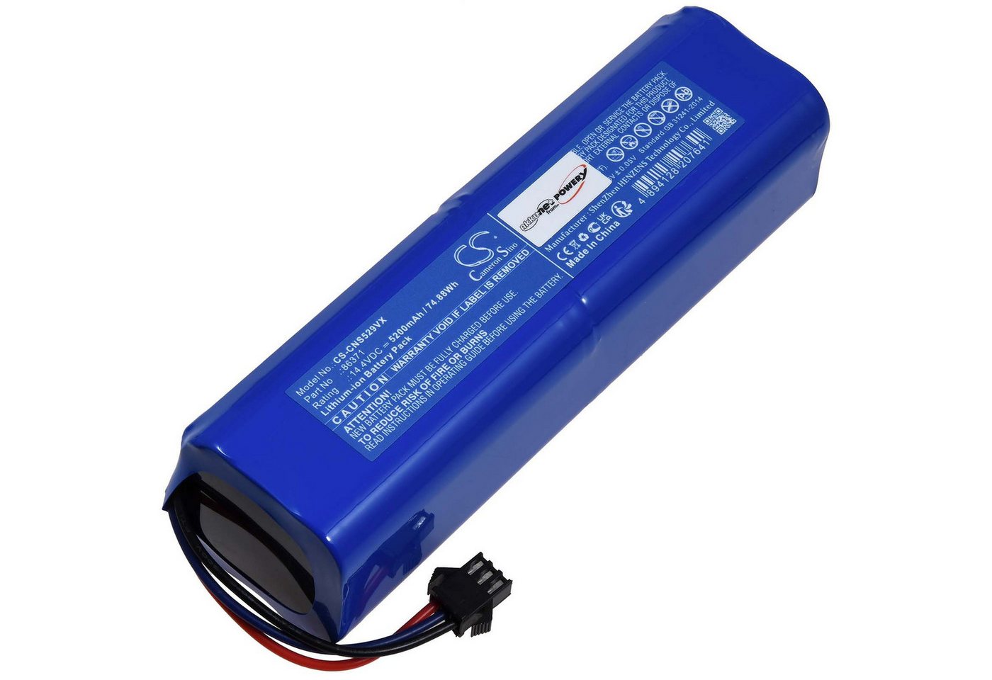 Powery Akku für Cecotec Typ 86371 Staubsauger-Akku 5200 mAh (14.4 V) von Powery