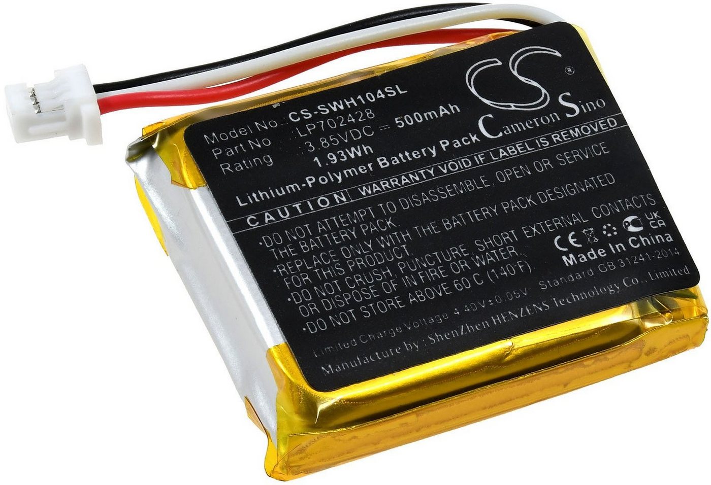Powery Akku für Charging Case Sony WF-1000XM4 Akku 500 mAh (3.85 V) von Powery
