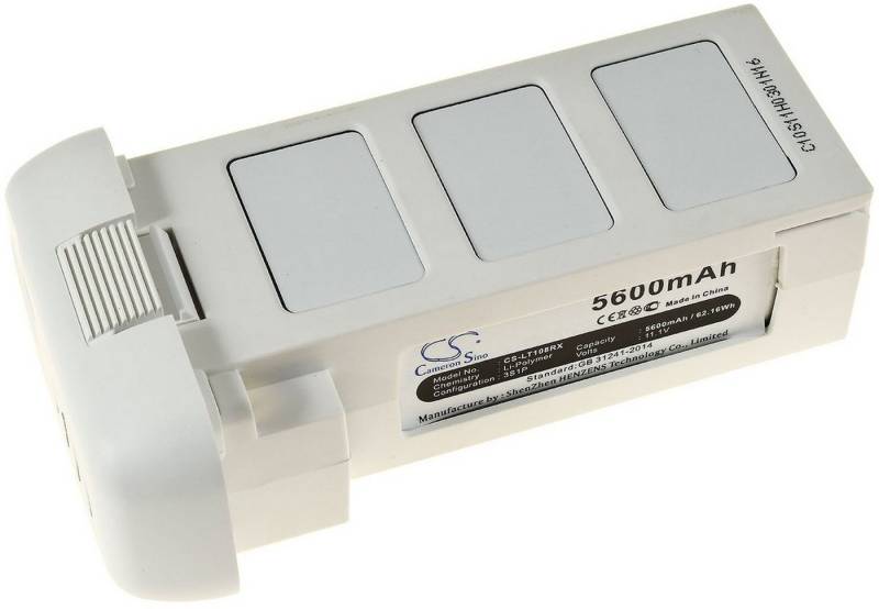 Powery Akku für DJI Phantom 2 Vision Akku 5400 mAh (11.1 V) von Powery