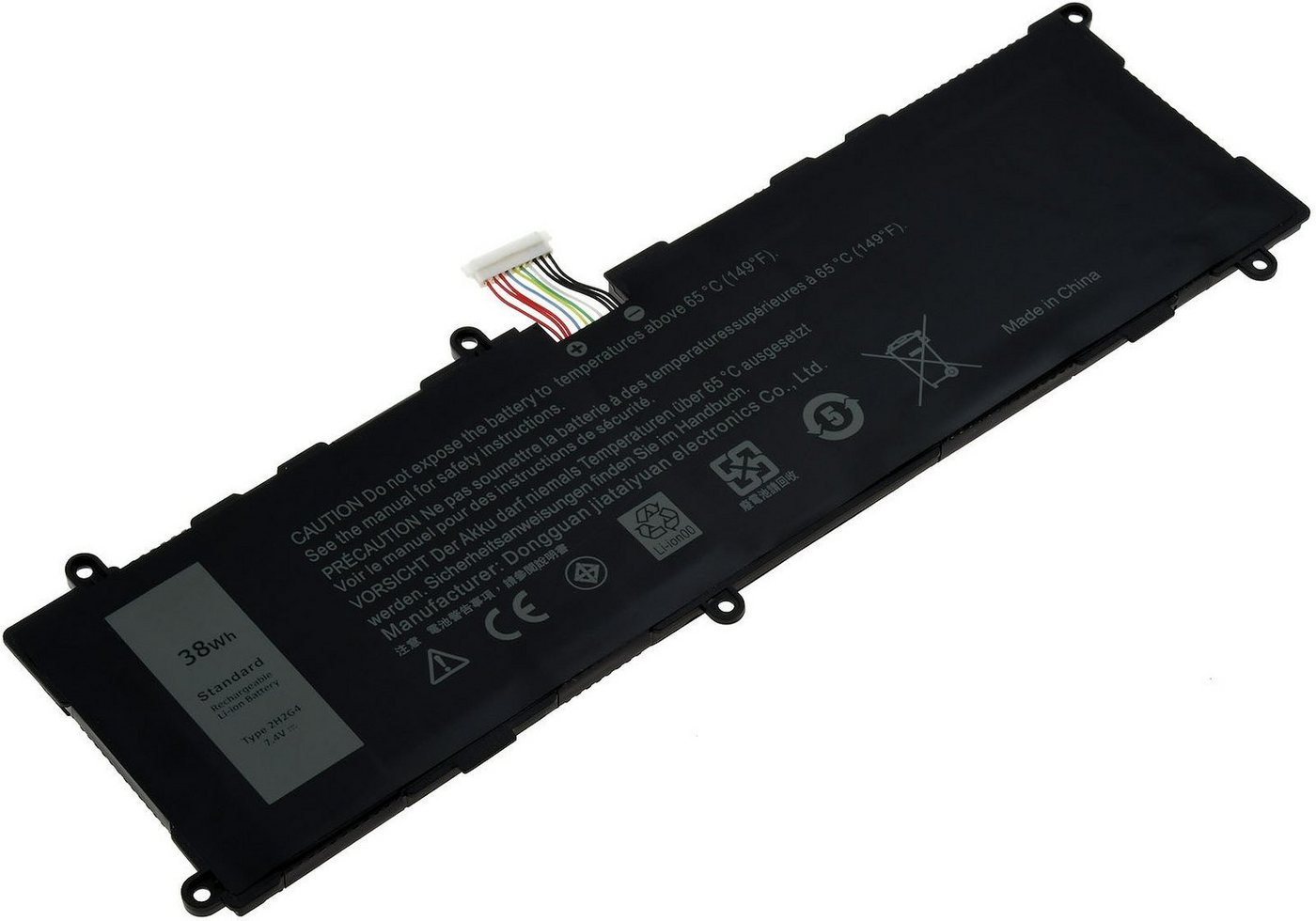 Powery Akku für Dell Typ HFRC3 Laptop-Akku 5100 mAh (7.4 V) von Powery