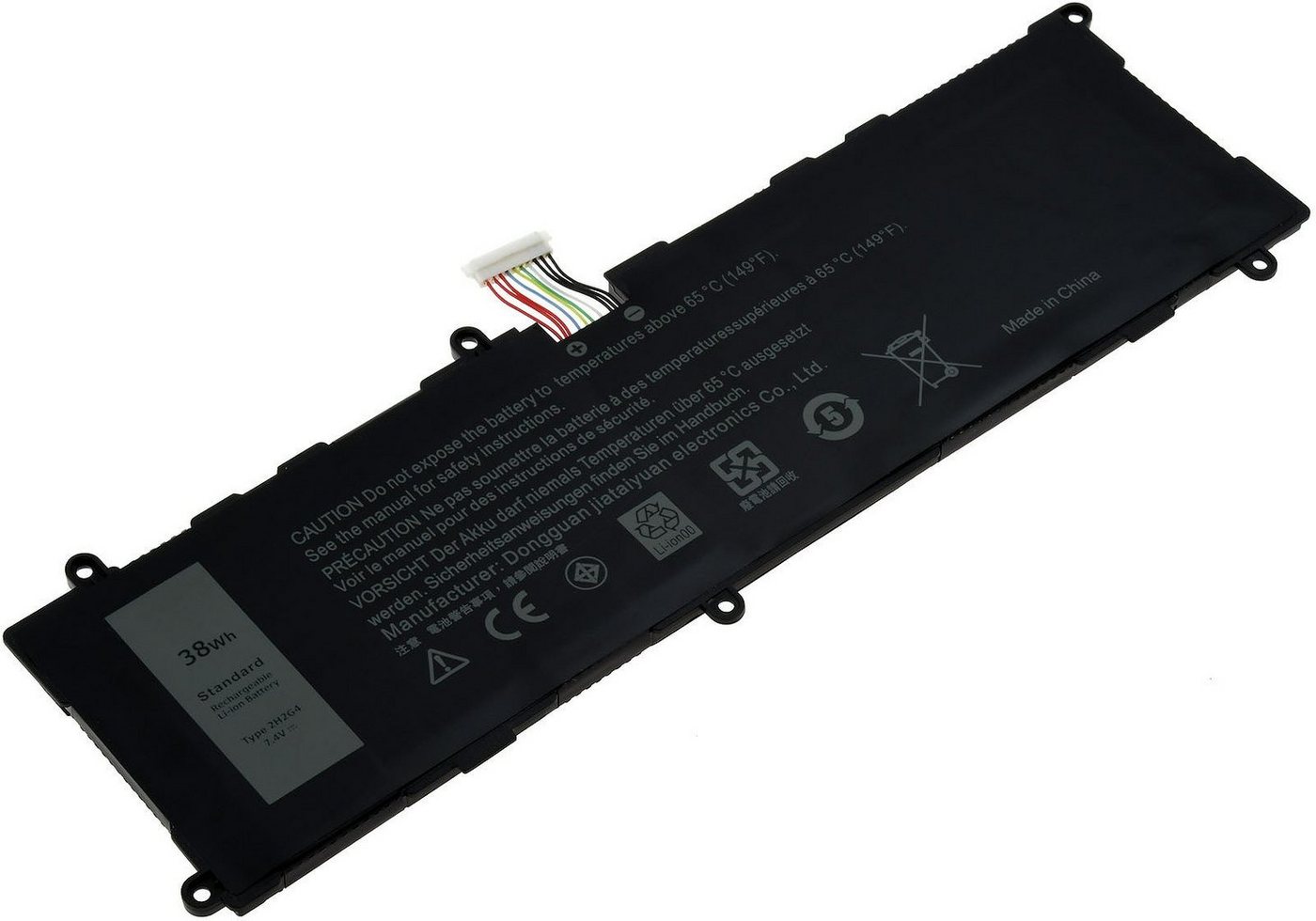 Powery Akku für Dell Venue 11 Pro 7140 Laptop-Akku 5100 mAh (7.4 V) von Powery