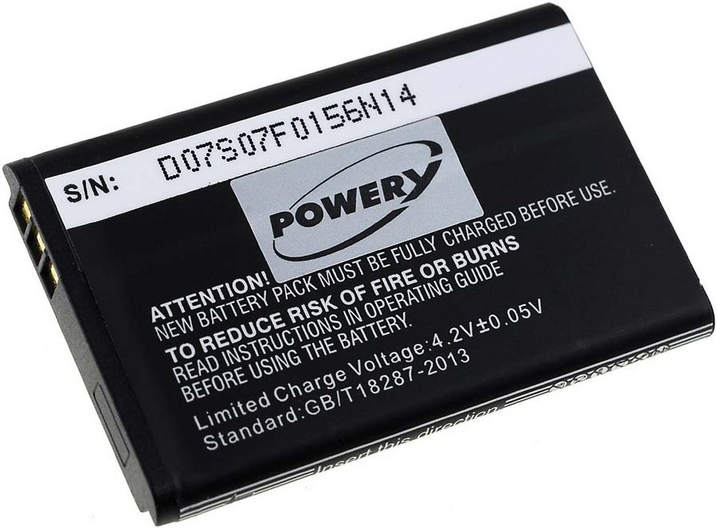 Powery Akku für Doro Typ DBR-800A Akku 1200 mAh (3.7 V) von Powery