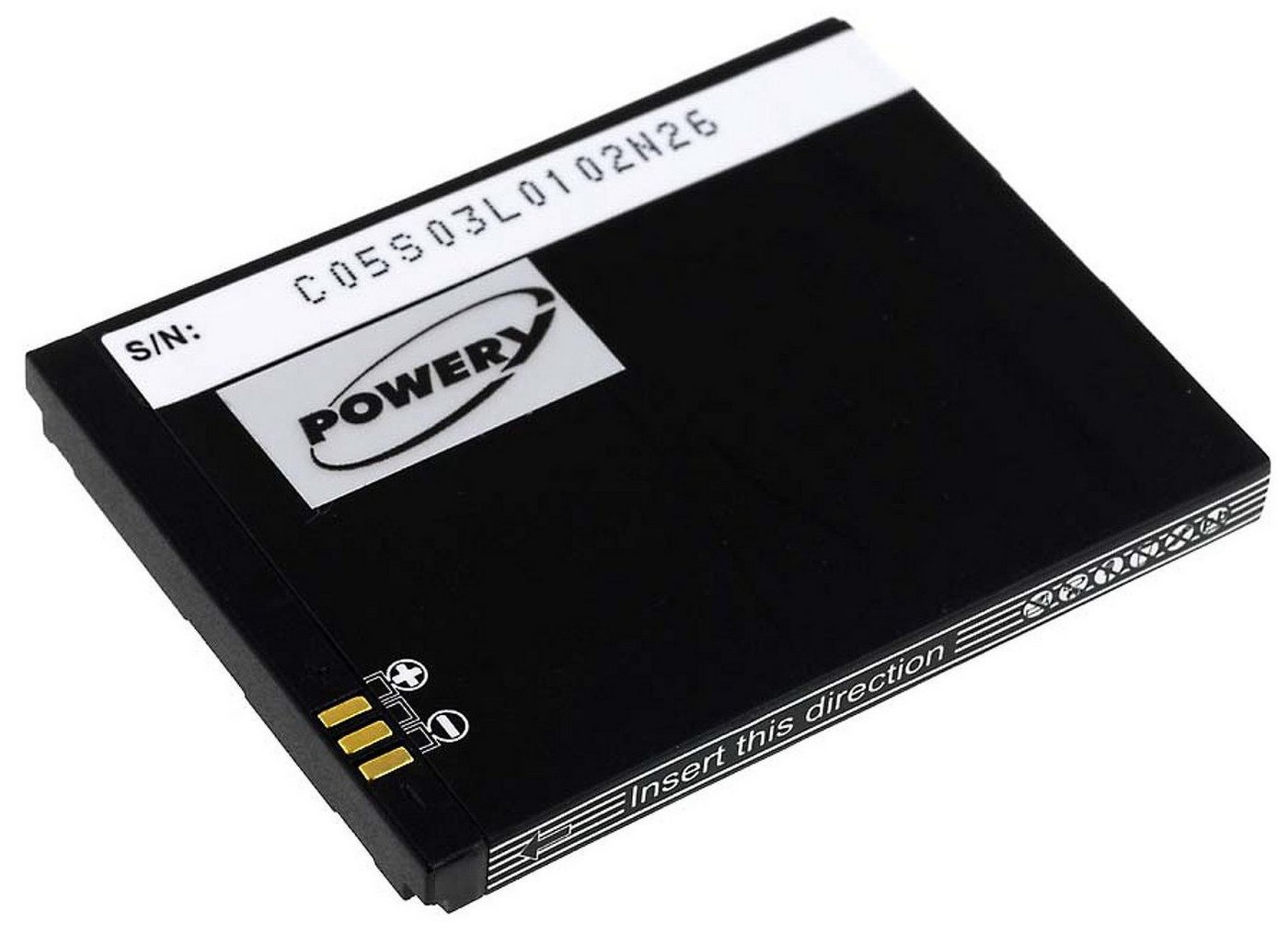Powery Akku für Emporia Click V32 Handy-Akku 1000 mAh (3.7 V) von Powery