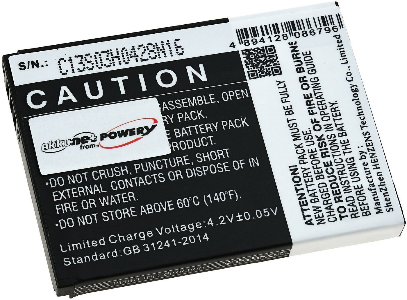 Powery Akku für Emporia Typ AK-F220 Handy-Akku 1150 mAh (3.7 V) von Powery