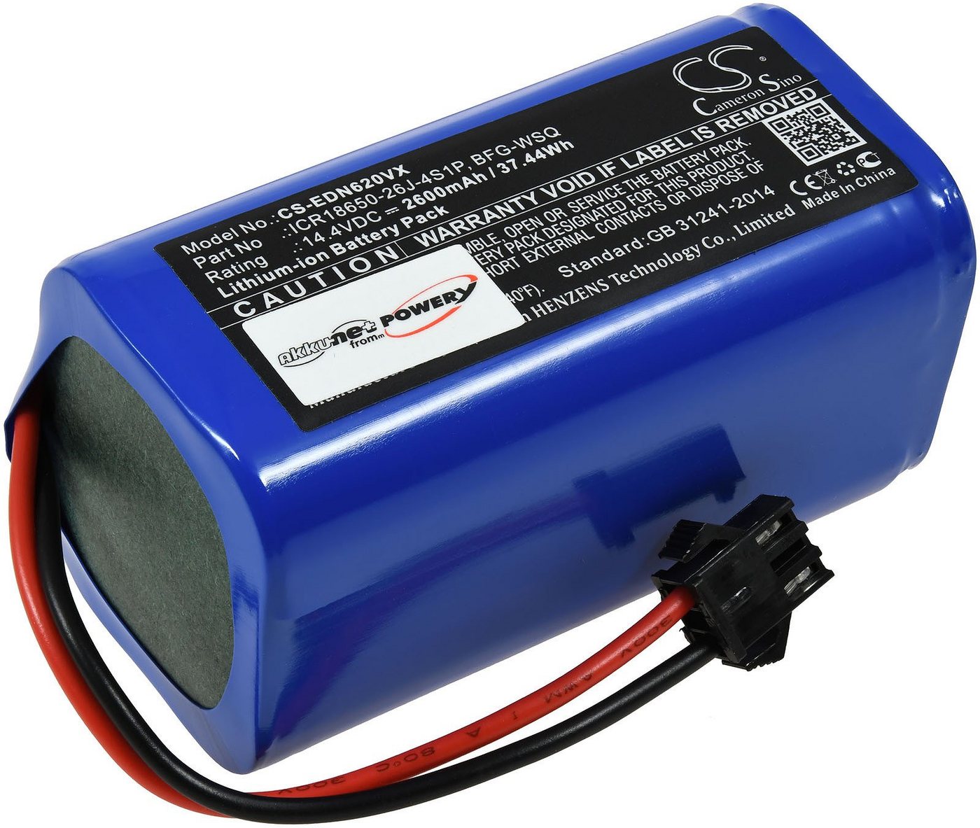 Powery Akku für Eufy RoboVac 30C Staubsauger-Akku 2600 mAh (14.4 V) Powery Akku für Eufy RoboVac 30C Staubsauger-Akku 2600 mAh (14.4 V) von Powery