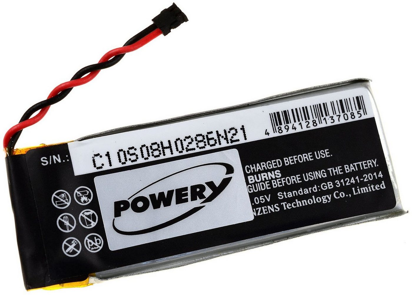 Powery Akku für Flir Typ SDL352054 Kamera-Akku 185 mAh (3.7 V) von Powery