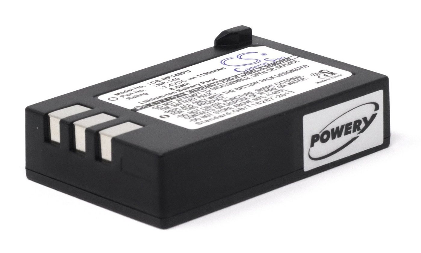 Powery Akku für Fuji Typ NP-140 Kamera-Akku 1150 mAh (7.4 V) von Powery