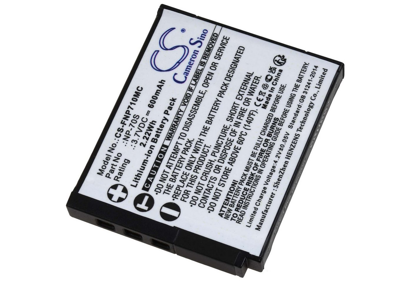 Powery Akku für Fujifilm Instax Mini 99 Kamera-Akku 650 mAh (3.7 V) von Powery