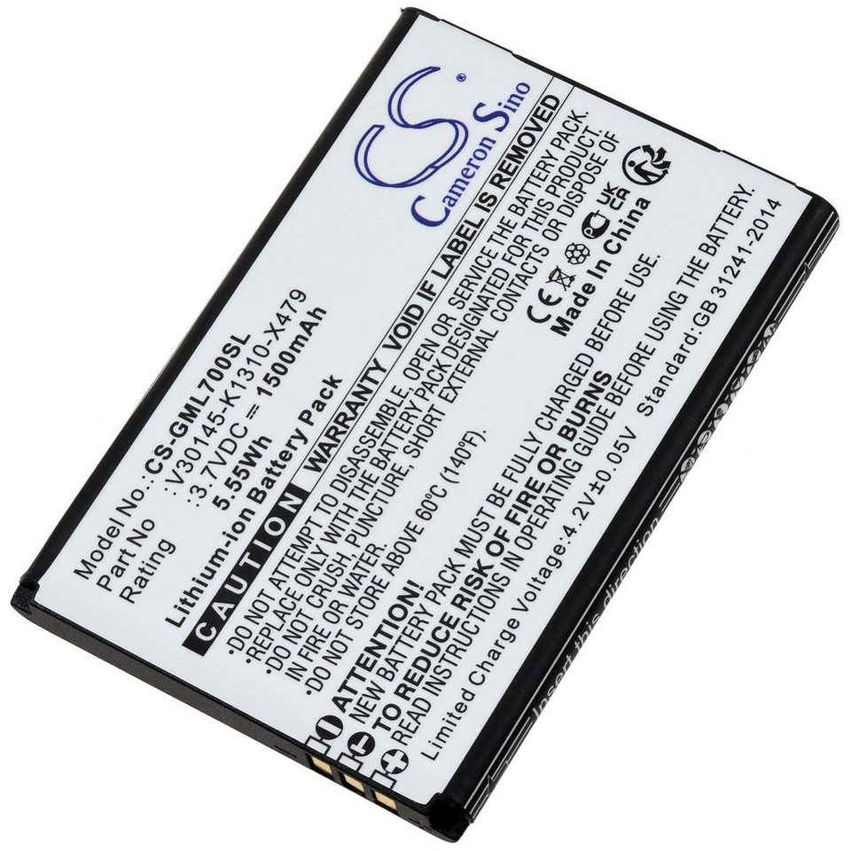 Powery Akku für Gigaset Typ V30145-K1310-X479 Handy-Akku 1500 mAh (3.7 V) von Powery