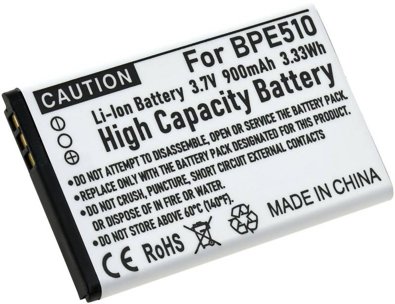 Powery Akku für Hagenuk Typ F100 Handy-Akku 900 mAh (3.7 V) von Powery