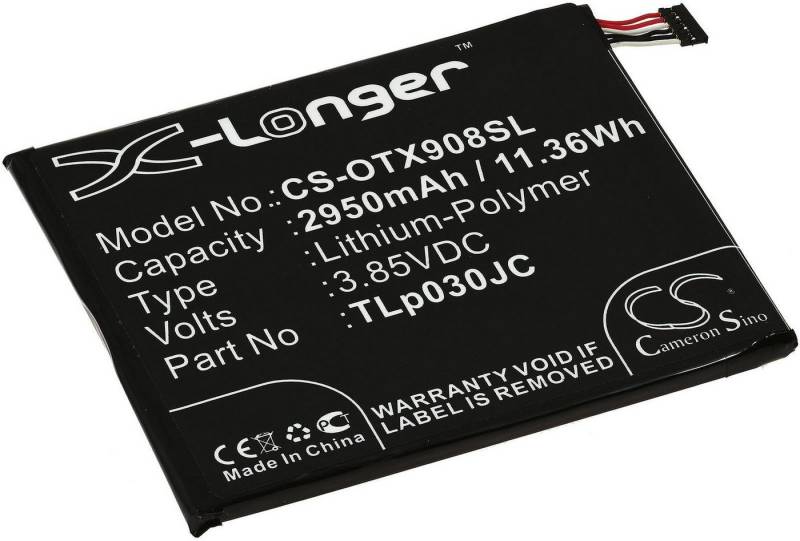 Powery Akku für Handy, Smartphone Alcatel TIM XL 2018 Smartphone-Akku 2950 mAh (3.85 V) von Powery