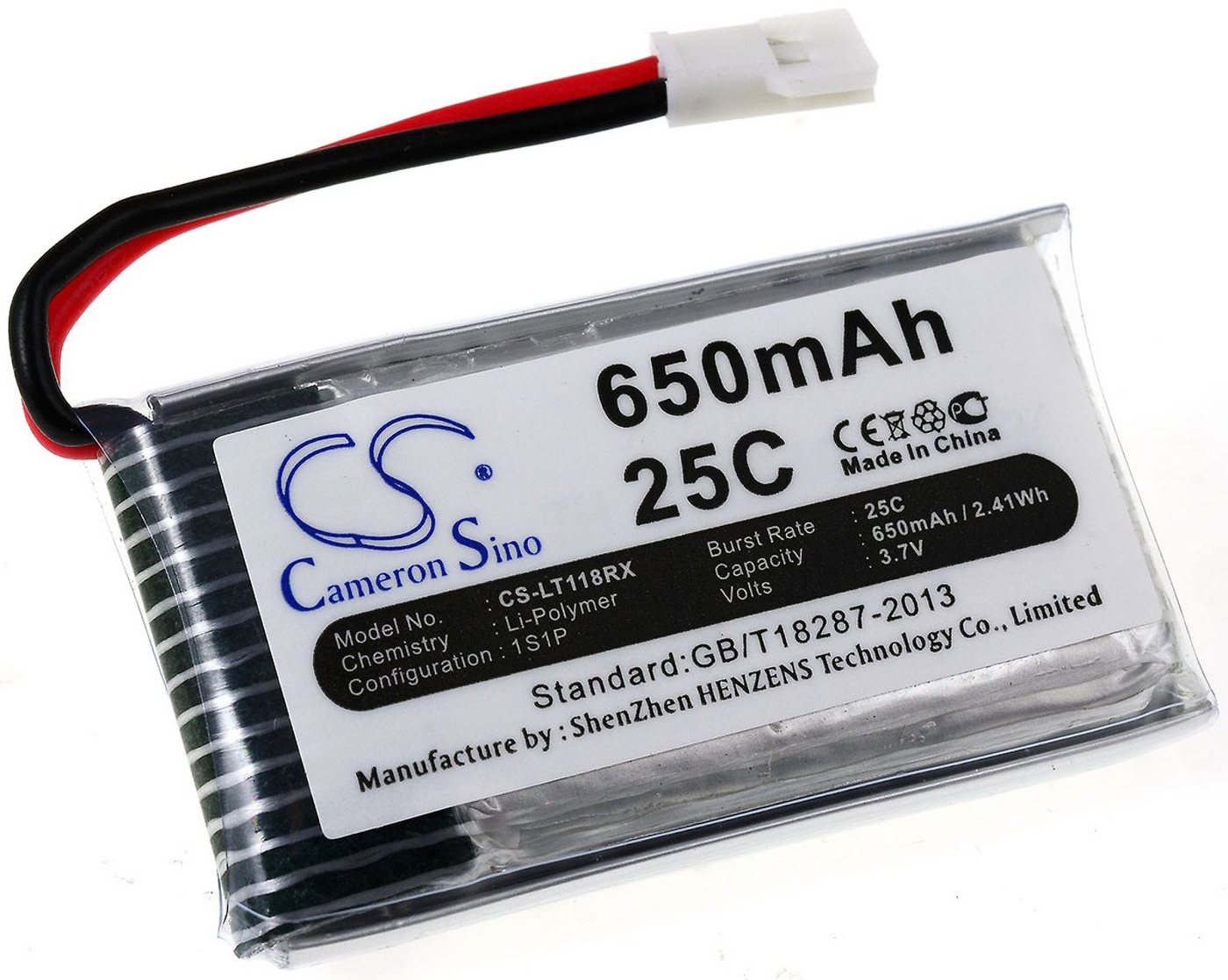 Powery Akku für Hubsan H107 Akku 650 mAh (3.7 V) von Powery