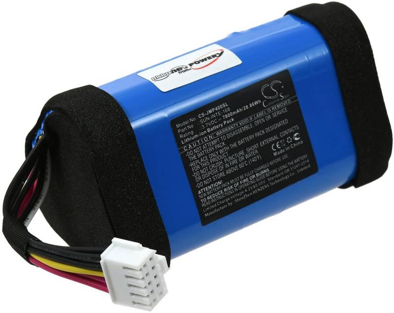 Powery Akku für JBL Pulse 4 Akku 7800 mAh (3.7 V) von Powery
