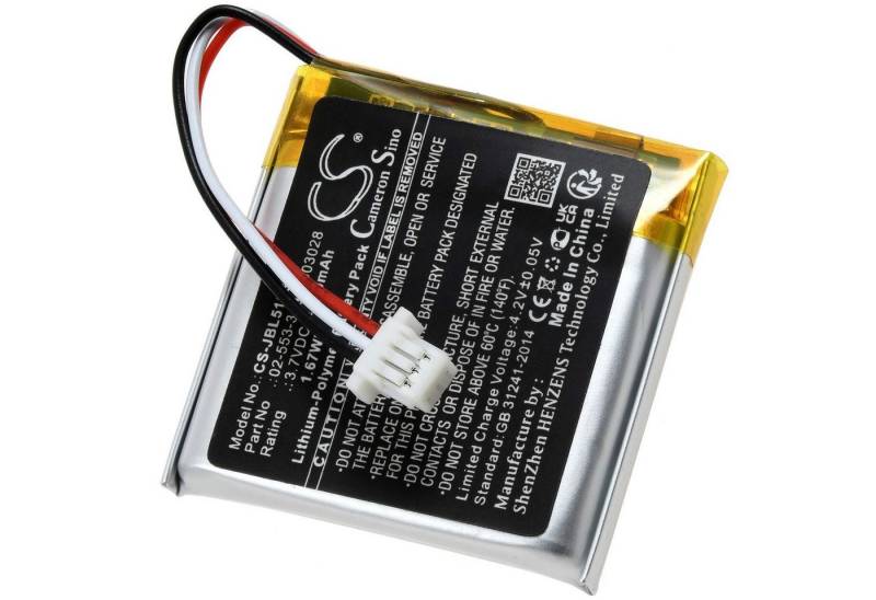 Powery Akku für JBL Tune 510BT Akku 450 mAh (3.7 V) von Powery