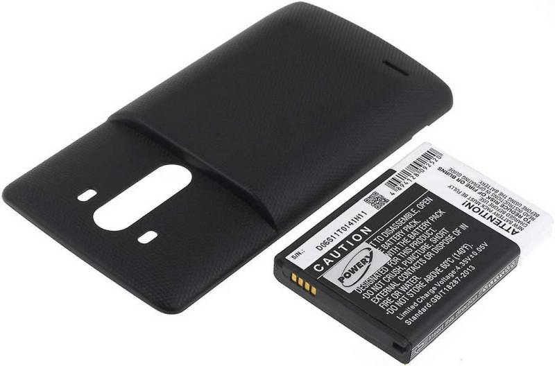 Powery Akku für LG G3 6000mAh Smartphone-Akku 6000 mAh (3.8 V) von Powery