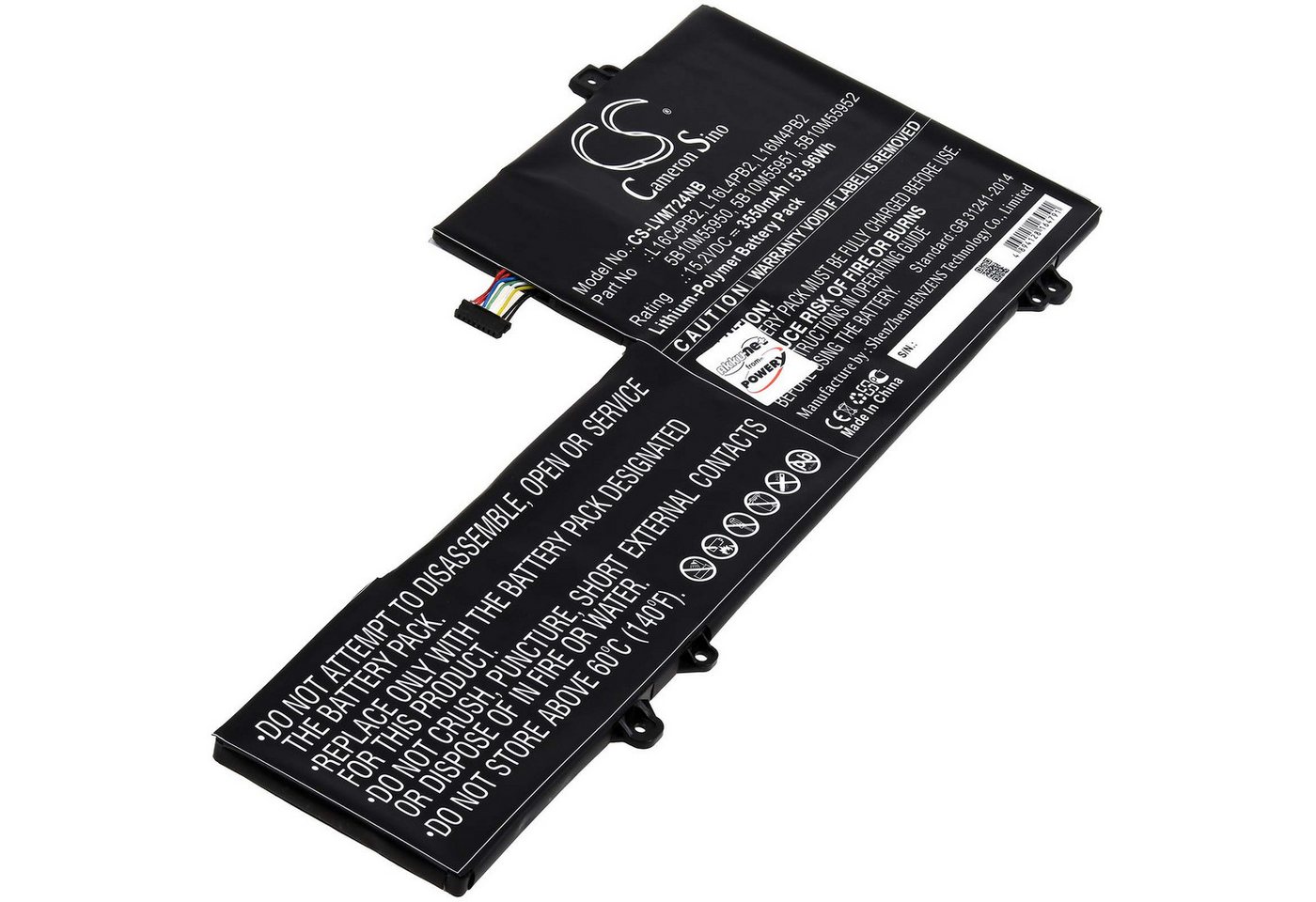 Powery Akku für Lenovo Typ 5B10M55952 Laptop-Akku 3550 mAh (15.2 V) von Powery