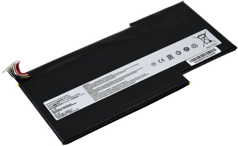 Powery Akku für MSI WS63 7RK-436UK Laptop-Akku 5700 mAh (11.4 V) von Powery