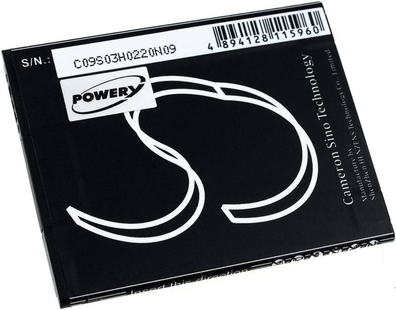 Powery Akku für Mobiwire Ahiga Smartphone-Akku 2000 mAh (3.8 V) von Powery