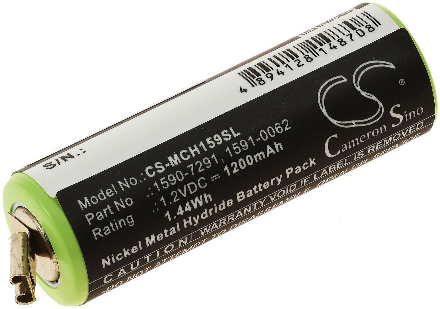 Powery Akku für Moser ChroMini 1591Q Akku 1200 mAh (1.2 V) von Powery