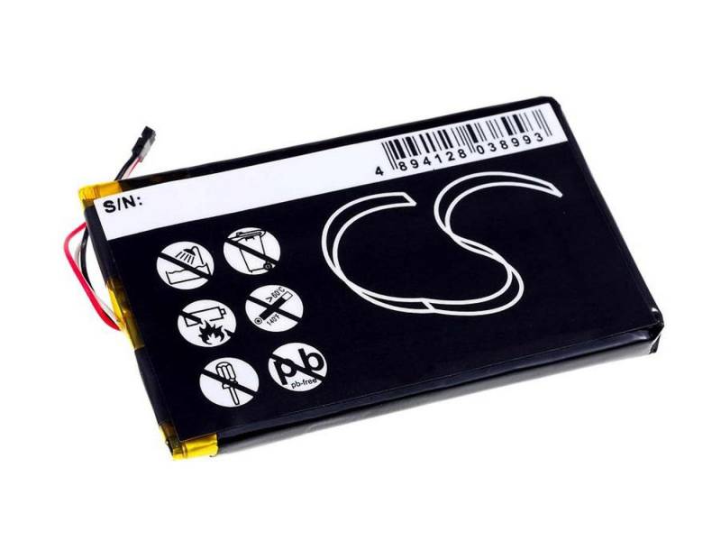 Powery Akku für Navigon 40 Easy Akku 1200 mAh (3.7 V) von Powery